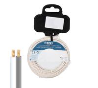 Cable Paralelo EDM 28745 Blanco/Gris 2 x 0,75 mm 15 m Carrete Audio - Marca: EDM Product - EAN: 8425998287455