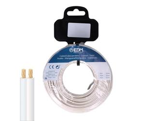 Cable Paralelo EDM 28758 Blanco 20 m Carrete Audio - Marca: EDM Product - EAN: 8425998287585