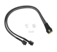 Cable PCI-E Ultraport Slimline SFF-8654 de 8 pines a doble SFF-8643 Mini SAS HD para transmisión de datos de alta velocidad en servidores,