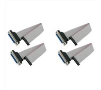 Cable plano de cinta de 4 hilos, conector hembra DB25 a hembra FC-26 para monitores LCD, conexión de placas de circuitos y computadoras.