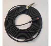 Cable plano de repuesto trenzado de 2,8 m para HD580, HD600, HD650, HD660S, HD6XX con extremos chapados en oro y cobre sin oxígeno para sonido de alta fidelidad