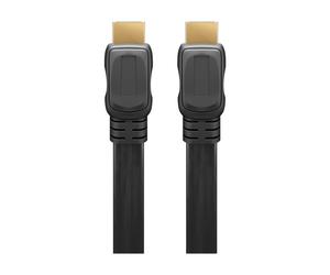 Cable plano HDMI™ de alta velocidad Goobay con Ethernet (4K@60Hz), 2 m