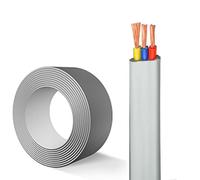 Cable Plano Para Ascensor TVVB De 3 Núcleos, 0,5-2,5 Mm², Rollo Completo De 100 M, Flexible, Resistente Al Frío, Con Revestimiento De PVC De Cobre Puro(1mm2-3c)