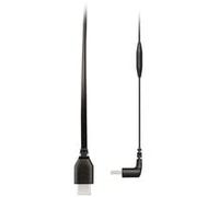 Cable plano USB, conector USB-C > conector USB-C 90° negro