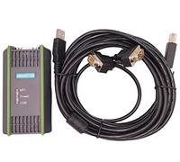 Cable PLC de 16 pies para Siemens S7-200 S7-300 S7-400 6ES7 972-0CB20-0XA0 USB-MPI+ PC USB-PPI, cable USB/MPI, línea de descarga de datos 6ES7972-0CB20-0XA0, cable de programación