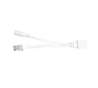 Cable POE, cable adaptador de alimentación Ethernet pasivo, divisor POE, módulo de alimentación RJ45, 12 V(White female)