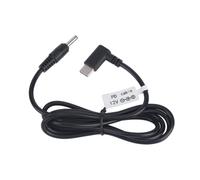 Cable positivo central tipo C a 3,5 x 1,35 mm, cable adaptador de 12 V 36 W, enchufe redondo de 90 grados para enrutador, cámara, lámpara, escritorio, tareas de enrutamiento de energía