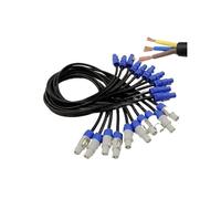 Cable Powercon De 3 X 1,5 Mm², SQ, Núcleo Cobre, 20 A, Extensión Mano For Luz Cabeza Móvil, Conector PowerCon Azul/gris For Conexión Datos(4pcs 1.5m price)