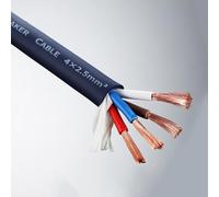 Cable Profesional Para Altavoces 4 Conductores Calibre 12, 10 AWG, Cobre Libre De Oxígeno Al 99.9%, Certificado Por UL, Con Revestimiento PVC Flexible, For Sonido En Vivo Y Cine En Casa(15ft,4C-10A)