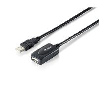 Equip Cable de Extensión USB 2.0 5m Negro