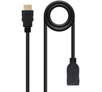 Cable Prolongador NanoCable HDMI 2.0 A/M-A/F 2 M Negro