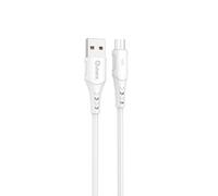 Cable Qcharx Lisbon USB a Tipo C 3A - 1m - PVC Blanco