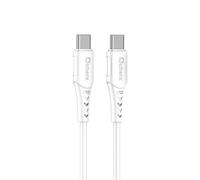 Cable qcharx sofia tipo c a tipo c 3a 60w - 1 m - pvc blanco