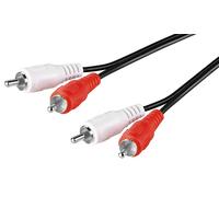 Cable rca 2 machos a 2 rca machos 2,5metros