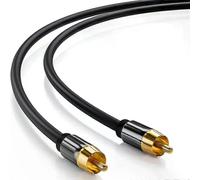 Cable RCA a RCA, cable de audio coaxial digital, conector estéreo macho para TV, DVD, amplificador,