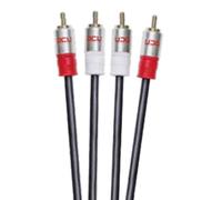 Cable RCA DCU Advance Tecnologic 30201030 macho-macho 2m chapado en oro negro/rojo/blanco