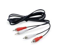 Cable RCA Macho a Macho 2.5m Negro con Conectores Chapados en Oro