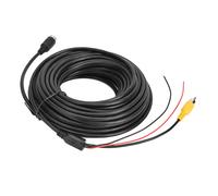 Cable RCA para cámara de marcha atrás, cable de vídeo para cámara de visión trasera de coche con cable de detección blindado, protección