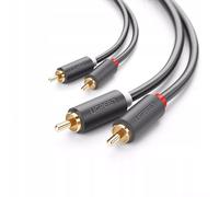 Cable RCA UGREEN/30747 2xRCA Macho a 2xRCA Macho 1m Negro