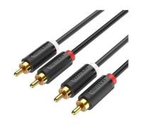 Cable Estéreo Vention BCMBF/ 2x RCA Macho - 2x RCA Macho/ 1m/ Negro