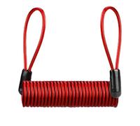 Cable recordatorio de Bloqueo de Motocicleta, Cable de Seguridad de Doble Anillo para candado, Cables recordatorio de Bloqueo Altamente Flexible para Supervivencia, Camping, Pesca, Cordones