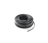 Cable rectangular 5x11mm, 2x2.5mm², resistencia 1KN, color negro, ideal para conexiones eléctricas y aplicaciones de alta resistencia.