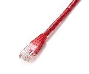 Cable Red Equip Latiguillo RJ45 U/UTP Cat6 1m Rojo - 26 AWG, Conectores Chapados en Oro