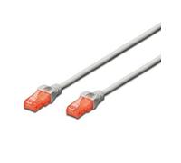 Cable red ewent latiguillo rj45 utp cat6 0.5m gris