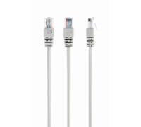 Gembird PP12-1.5M - Cable de Red CAT5E, contactos de Oro, 1.5m, Color Beige