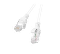 CABLE RED LANBERG LATIGUILLO CAT.6 UTP 1M BLANCO FLUKE PASSED