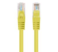 CABLE RED LANBERG LATIGUILLO CAT.6 UTP 7.5M AMARILLO FLUKE PASSED
