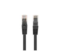 CABLE RED LANBERG LATIGUILLO CAT.6 UTP LSZH CU 1M NEGRO FLUKE PASSED