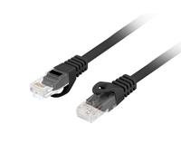 CABLE RED LANBERG LATIGUILLO CAT.6 UTP LSZH CU 2M NEGRO FLUKE PASSED