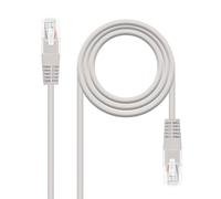 Cable Red Nanocable RJ45 UTP Cat6 1m Gris - Alta Velocidad y Conexión Segura