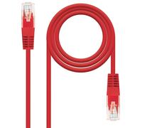 Cable Red RJ45 Cat5e U/UTP Rojo (50cm) - Nanocable