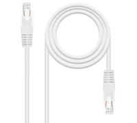 Cable de Red RJ45 UTP Nanocable 10.20.0105-W Cat.5e/ 5m/ Blanco