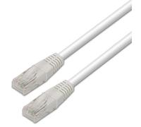 Cable Red RJ45 Cat6 U/UTP Blanco (3 mts) - AISENS