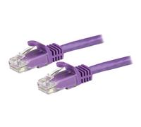 StarTech.com Cable de Red de 3m Púrpura Cat6 UTP Ethernet Gigabit RJ45 sin Enganches - Latiguillo Snagless de 3m