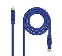 Cable Red RJ45 Cat6a U/UTP Azul (1 metro) - Nanocable