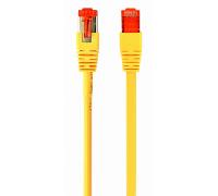CABLE RED S-FTP GEMBIRD CAT 6A LSZH AMARILLO 1 M PP6A-LSZHCU-Y-1M