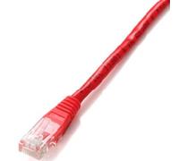 Cable Red U/UTP Cat6 RJ45 0.5m Rojo con Pasadores Chapados en Oro