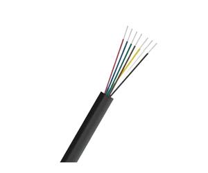 Cable Redondo de extensión Audio electrónico, Flexible, 12V, automotriz, for Altavoces, iluminación Exterior, 20m2/3/4/5/6/7/8/9/10core(7 Core-Black 20m,18 AWG)