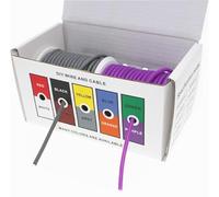 Cable Resistente al Calor Cable de Silicona Suave 12 AWG 14 AWG 16 AWG 18 AWG 20 AWG 22 AWG 24 AWG 26 AWG 28 AWG 30 AWG Silicona Resistente al Calor(Grey and Purple,17 AWG 30 Meters)