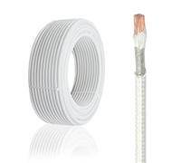 cable resistente al calor de fibra de vidrio, Cable de cobre con aislamiento fibra vidrio y mica 12-20 AWG, -76 a 932 °F, for alta temperatura(100ft,13 AWG)