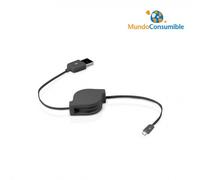 Cable Retráctil Usb 2.0 A-M A Mini B-M (4 Pines) -