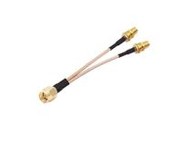 Cable RG316 Y Tipo Divisor combinador SMA Hembra Jack a Doble Macho 1to2 RF Coaxial Pigtail for módem 3G 4G Antena del enrutador(SMA M to 2X RPSMA F,50CM)