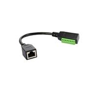 Cable RJ45 8P8C Hembra A Bloque de Terminales Sin Soldadura de 8 Pines Adaptador RJ45 A Bloque de Terminales de Tornillo