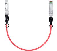 Cable rojo SFP+, 10G SFP+ DAC, 0,25 m, cable Twinax de cobre de conexión directa pasiva para Cisco SFP-H10GB-CU0,25M, Ubiquiti UniFi UC-DAC-SFP+, Meraki, Mikrotik, Intel, Fortinet, Netgear