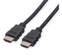 Cable ROLINE HDMI High Speed con Ethernet 4K Ordenador a TV, negro, 3m