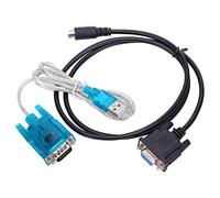 Cable RS-232 A USB, Línea Adaptadora Cable USB A 232 Línea DVP Cable De Comunicación PLC Puerto Redondo MD8 Cable Negro Dedicado Adaptador USB A RS232 para Descargar